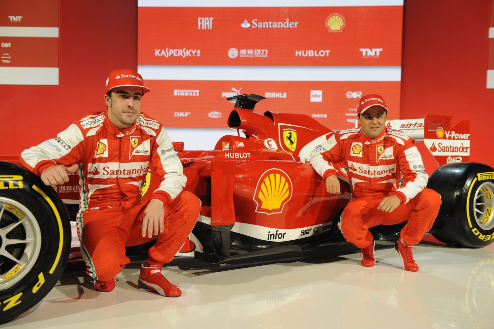 Bild: Ferrari, Alonso, Massa, 2013