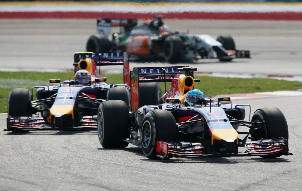 Bild: Formel 1, 2014, Malaysia, RedBull, Vettel