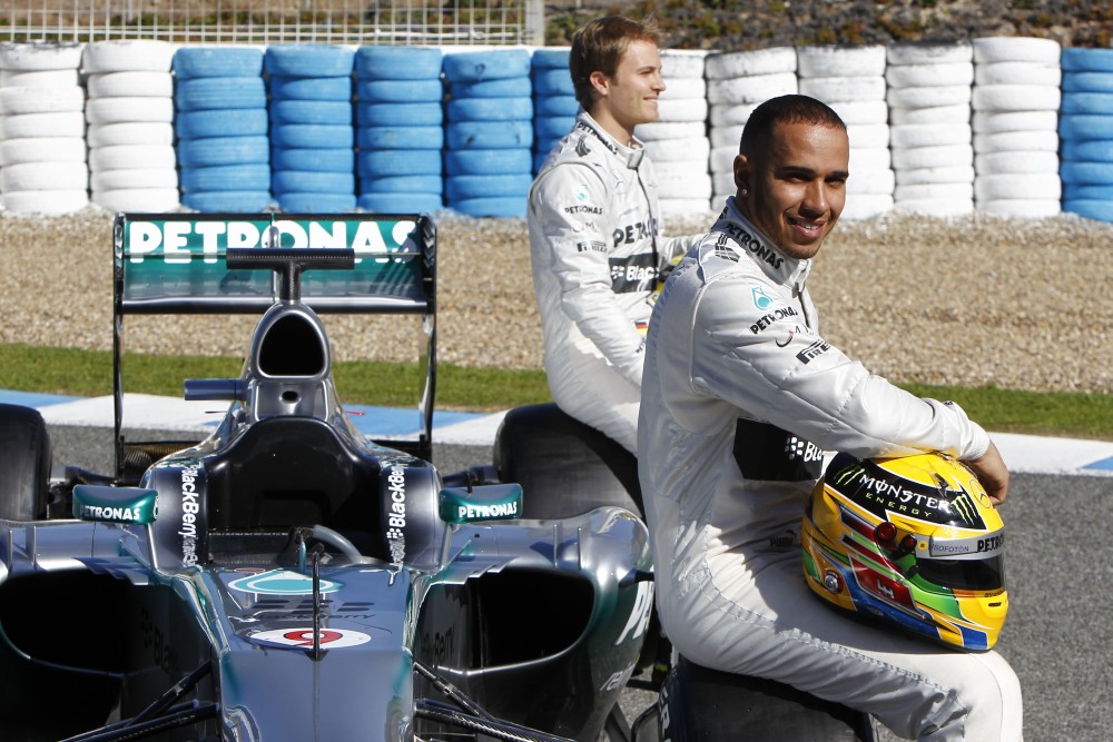 Bild: Mercedes, Hamilton, 2013