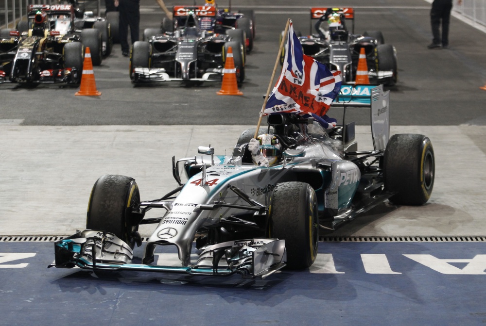 Bild: Formel 1, 2014, AbuDhabi, Hamilton