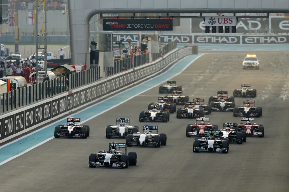 Bild: Formel 1, 2014, AbuDhabi, Start