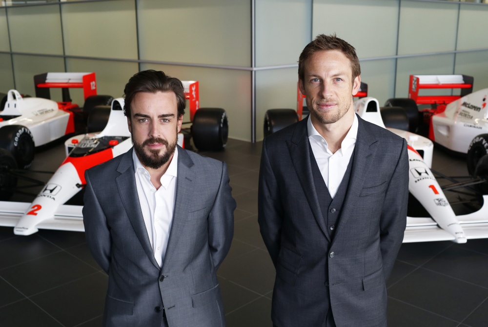 Bild: Formel 1, 2015, McLaren, Button, Alonso