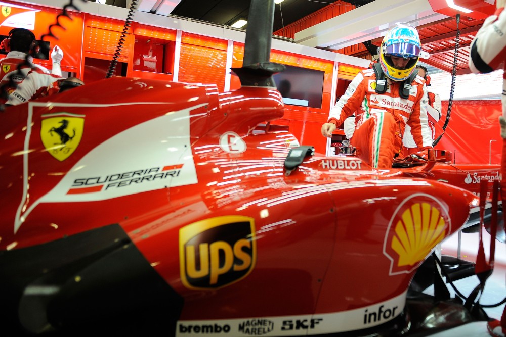 Bild: Formel 1, 2013, Test, Alonso, Ferrari 
