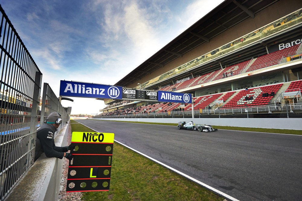 Bild: Formel 1, 2013, Test, Rosberg, Mercedes 