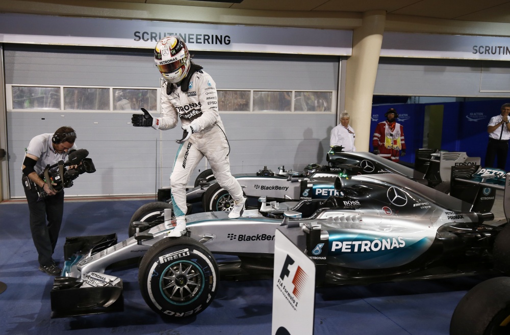 Bild: Formel 1, 2015, Bahrain, Hamilton