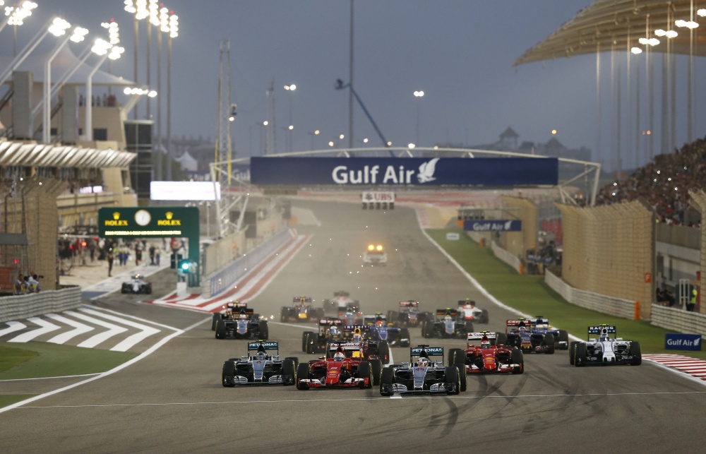 Bild: Formel 1, 2015, Bahrain, Start