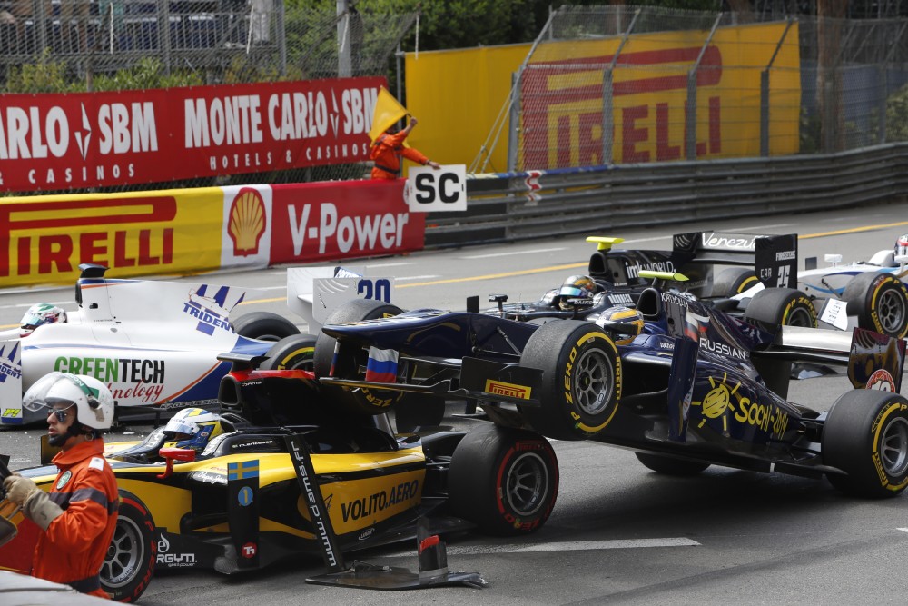 Bild: GP2, 2013, Monaco, Crash