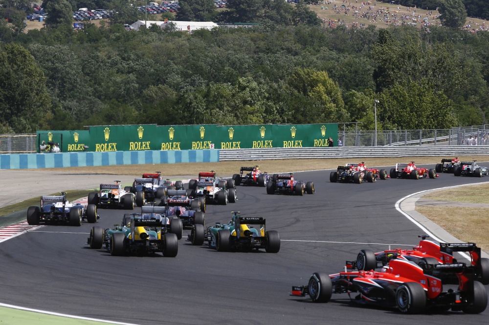 Bild: Formel 1, 2013, Ungarn, Start, Hinterfeld