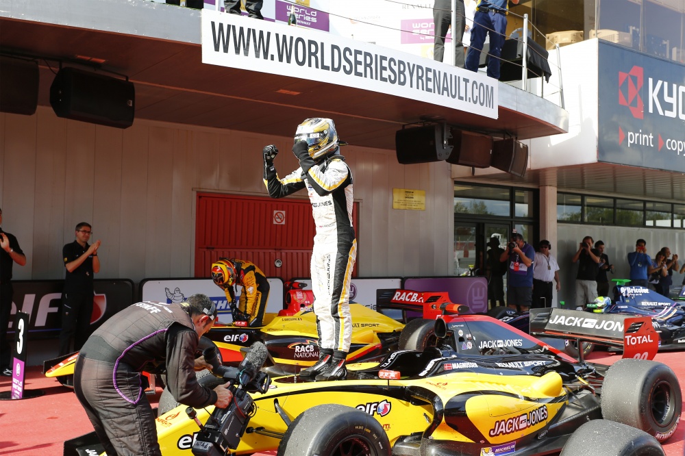 Bild: Renault Worldseries, 2013, Barcelona, Magnussen, Sieg