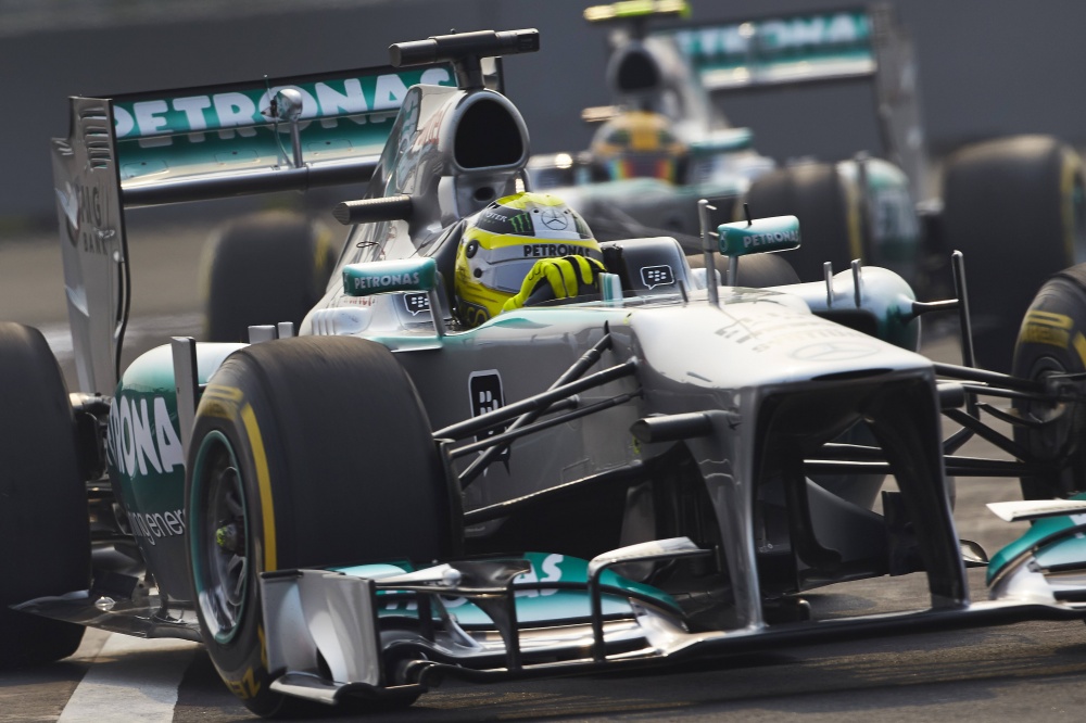 Bild: Formel 1, 2013, India, Rosberg, Mercedes