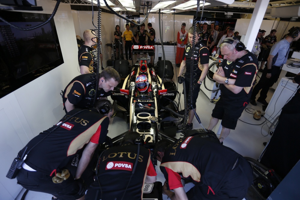 Bild: Formel 1, 2014, Test, Melbourne, Lotus, Grosjean