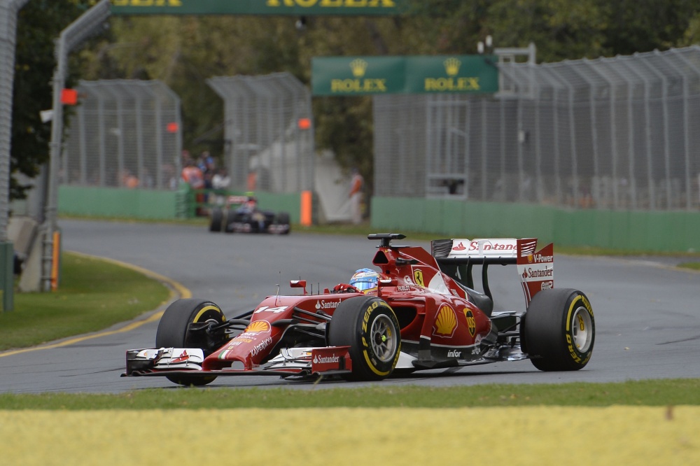 Bild: Formel 1, 2014, Melbourne, Alonso, Ferrari