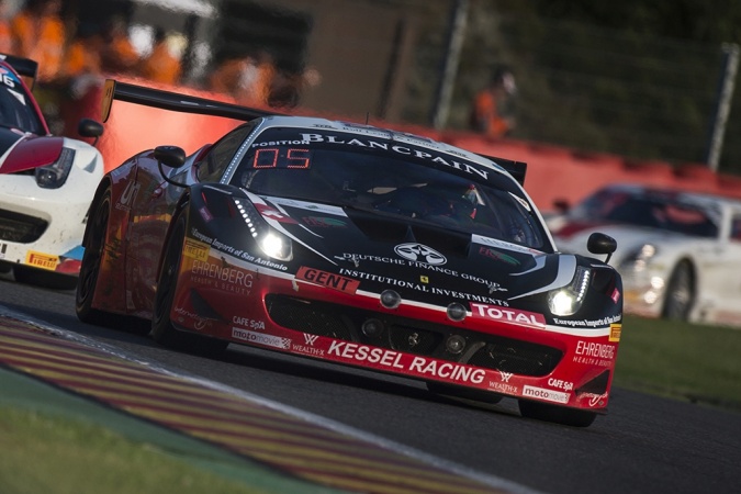 Bild: Freddy KremerStephen EarleMarkus MahyLiam Talbot - Kessel Racing - Ferrari 458 Italia GT3