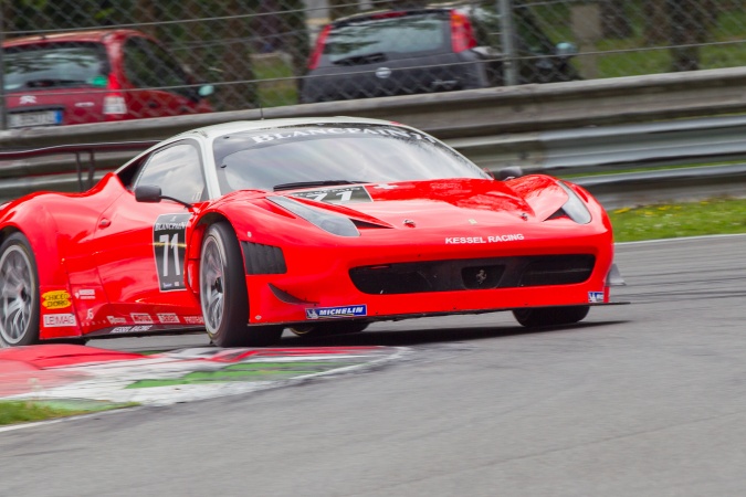 Bild: Davide RigonDaniele ZampieriStefano Gattuso - Kessel Racing - Ferrari 458 Italia GT3