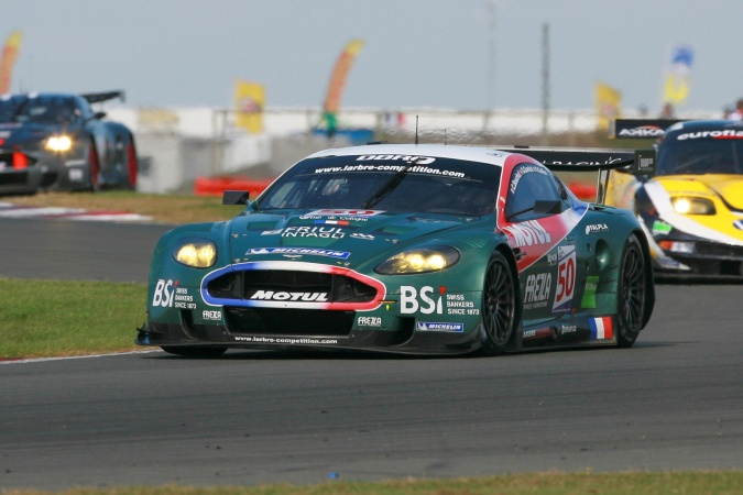 Bild: Christophe BouchutGabriele GardelFabrizio Gollin - Larbre Compétition - Aston Martin DBR9