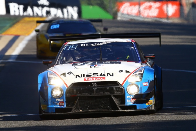 Bild: Florian StraußRicardo SánchezGaëtan PaletouOlivier Pla - RJN Motorsport - Nissan GT-R GT3
