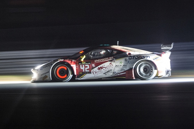 Bild: Gilles VanneletBeniamino CacciaLorenzo BontempelliMartin Van Hove - Sport Garage - Ferrari 458 Italia GT3