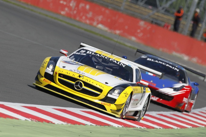 Bild: Oliver MorleyDuncan TappyAndrii Lebed - Team Black Falcon - Mercedes SLS AMG GT3
