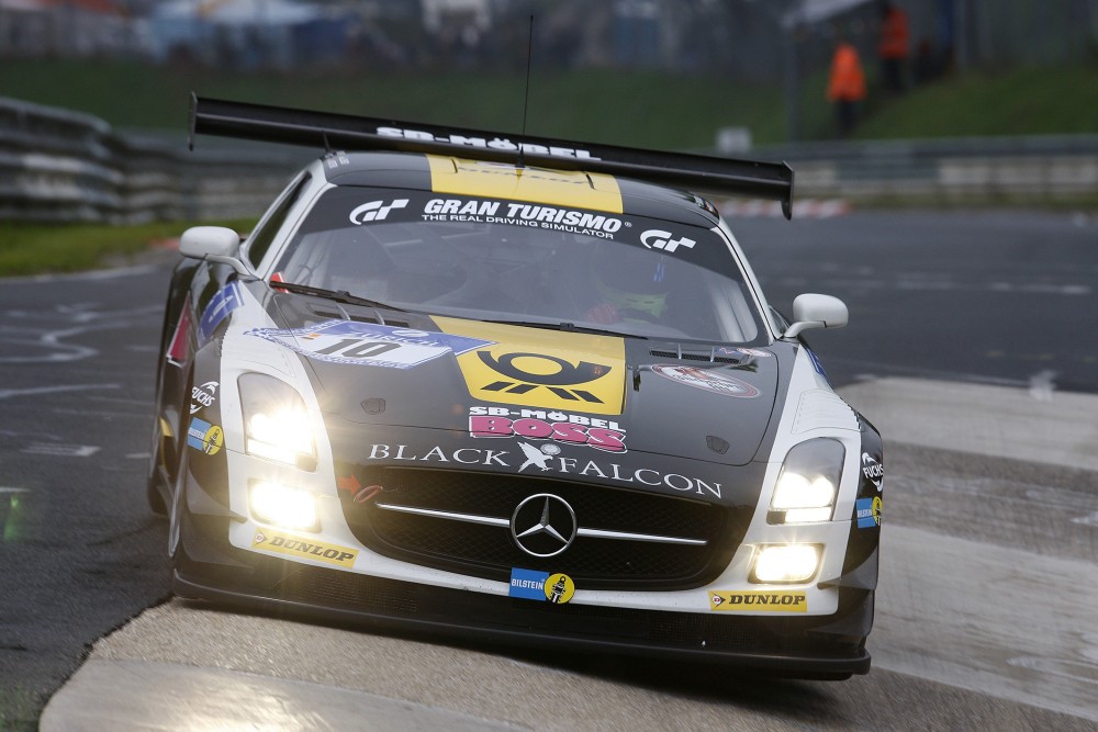 Andrii LebedAndreas SimonsenDennis RostekHarald Proczyk - Team Black Falcon - Mercedes SLS AMG GT3