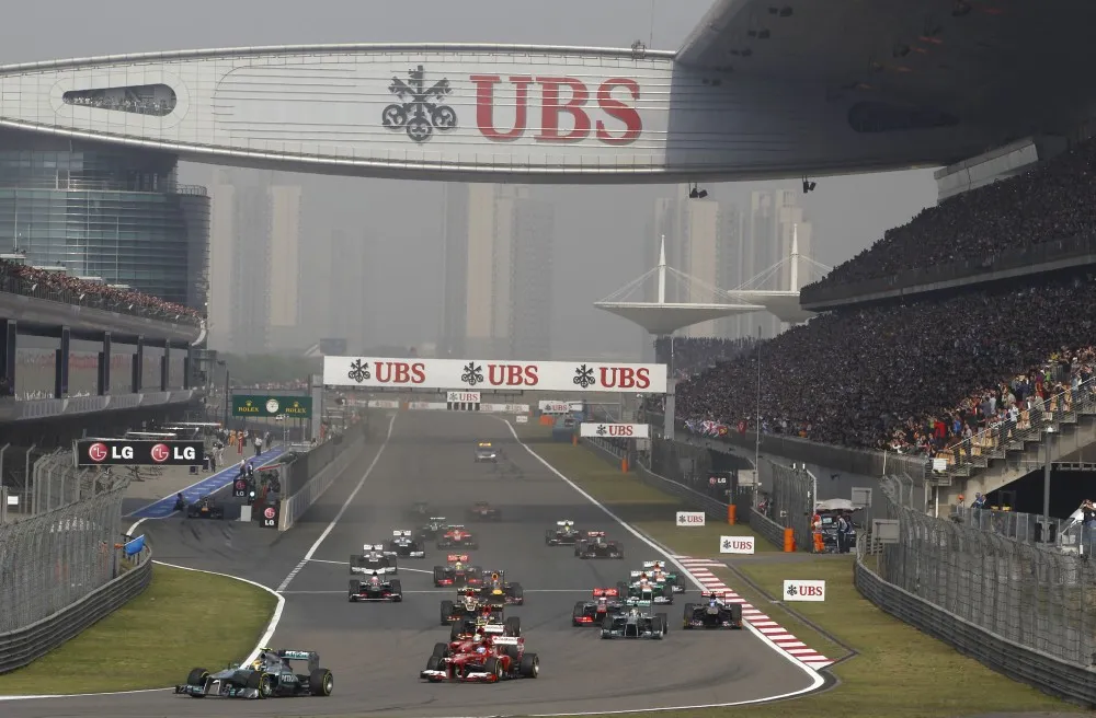 Start zum China GP 2013