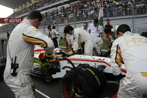 Heimspiel für Narain Karthikeyan in Indien.