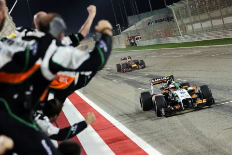 Sergio Perez holt Podium für Force India