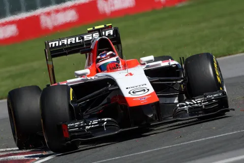 Die beiden Marussia kamen sich zu Nahe - frühes Aus für beide