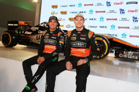Auch 2015 bei Force India: Nico Hülkenberg und Sergio Perez