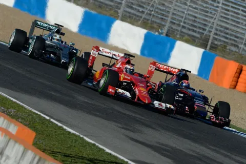 Testbetrieb in Jerez