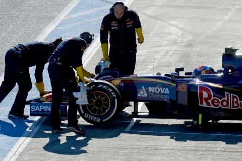 Max Verstappen bei den ersten Testfahrten