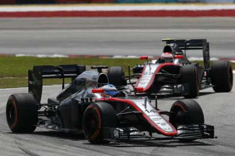 Keine Zielankunft für Fernando Alonso and Jenson Button