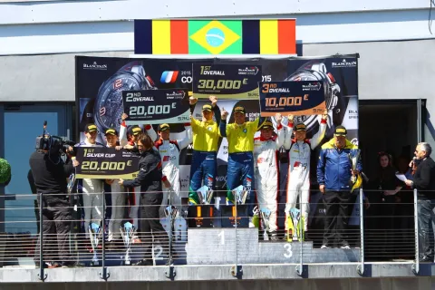 Das Podium in Nogaro
