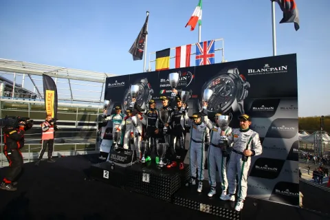 Das Podium in Monza