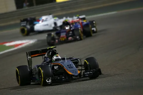 Sergio Perez auf dem Weg zu Platz 8