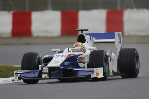 Noch ein Meister: Robin Frijns, Sieger der Renault Weltserie. 13. für Trident. Fuhr auch bei Russian Time