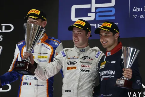 Das Podium: Vandoorne gewinnt vor Marciello und Evans