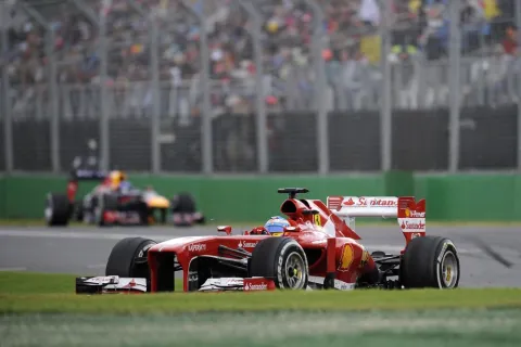 Sehr konkurrenzfähig: Beide Ferraris fuhren um Podiumsplätze mit