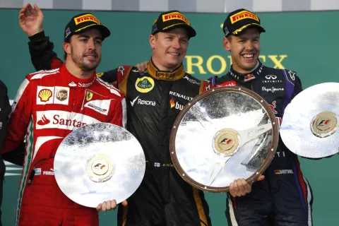 Das Podium: Melbourne GP 2013