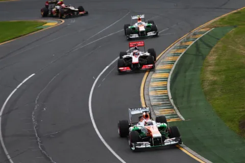 Eine der Überraschungen: Adrian Sutil führte lange Zeit