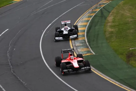 Nichts zu holen für Williams: zeitweise hinter Marussia