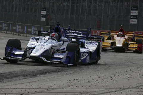 Marco Andretti vor Teamkollege Ryan Hunter-Reay