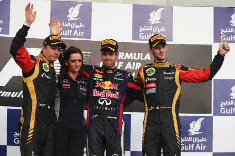 Das Podium: Bahrain GP 2013