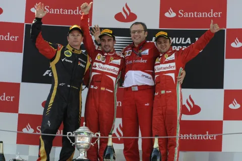Das Podium: Spanien GP 2013