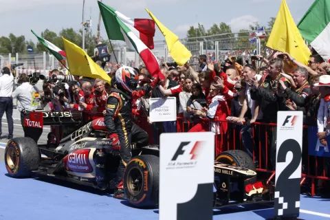 Wieder auf dem Podium: Kimi Räikkönen