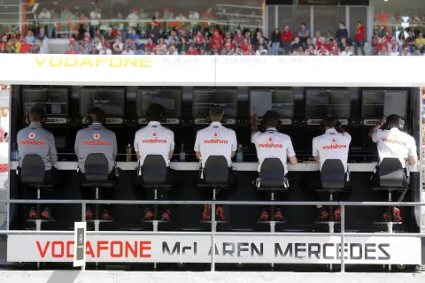 Ab 2015 steht hier: McLaren Honda
