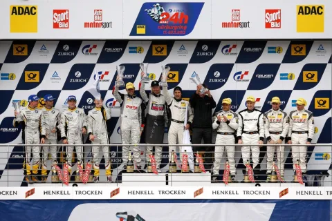 Das Podium: 24 Stunden vom Nürburgring