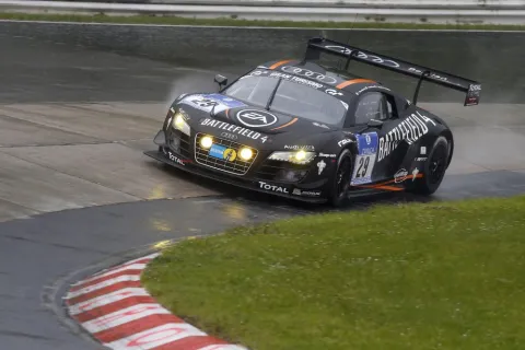 Der WRT-Audi war lange in den Top10