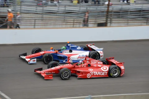 Dario Franchtti und Conor Daly