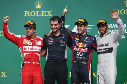 Das Podium: Kanada GP 2013