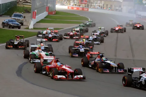 Start zum Kanada GP 2013
